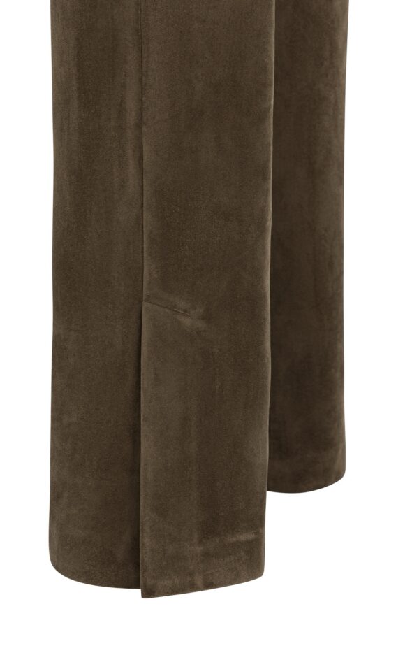 Suedine Wide Leg Trousers - Image 7