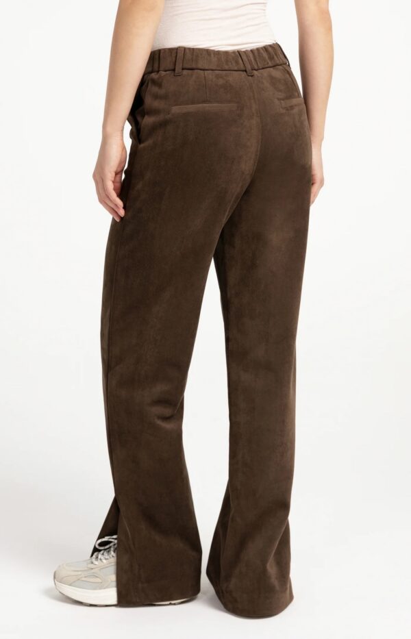 Suedine Wide Leg Trousers - Image 2