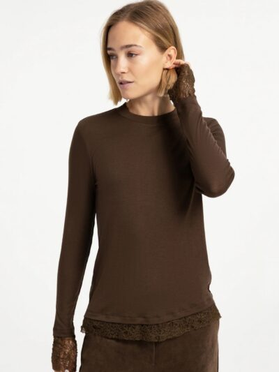 Top with Lace Edges