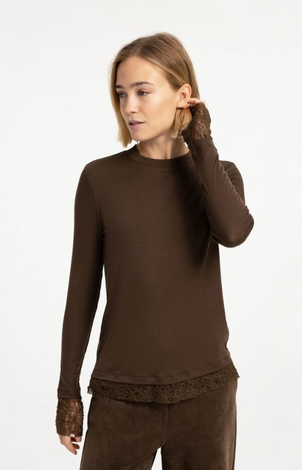 Top with Lace Edges