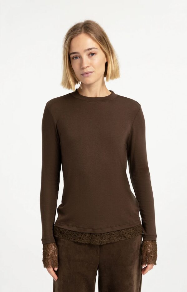 Top with Lace Edges - Image 2