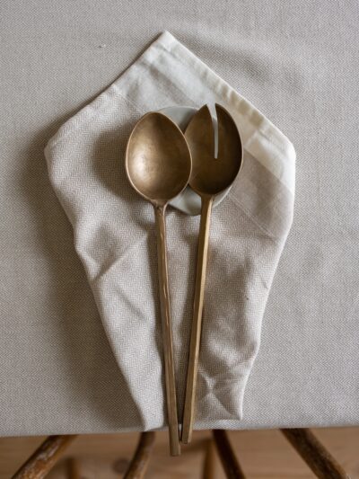 Forged Pair of Salad Servers