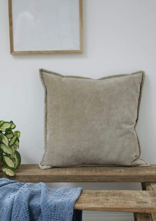 Velvet Cushion - Silver