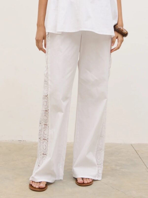 Rae Crochet Detail Trousers - Image 3