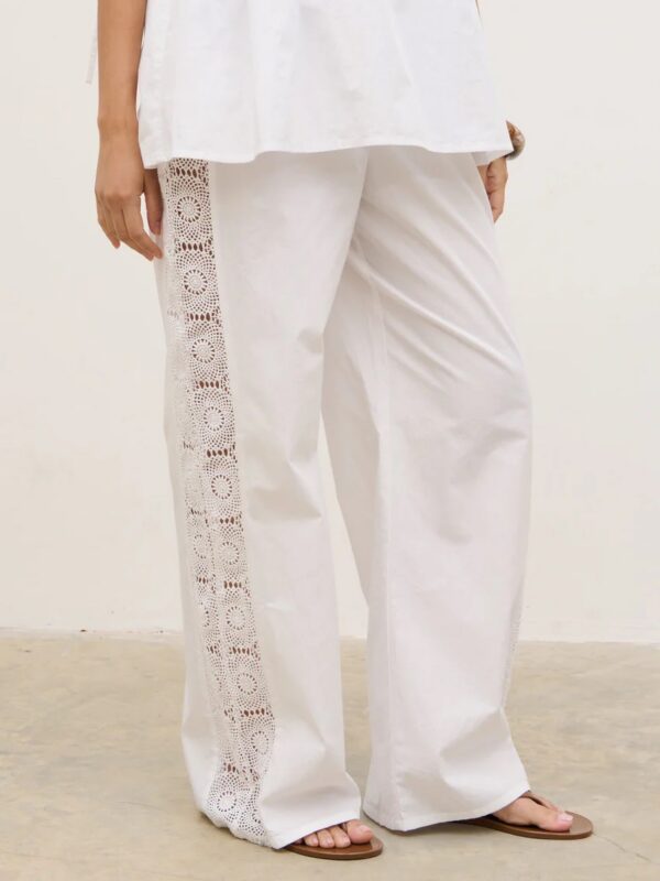 Rae Crochet Detail Trousers - Image 5