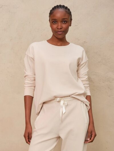 Perfect Crew Neck Sweatshirt – Vanilla