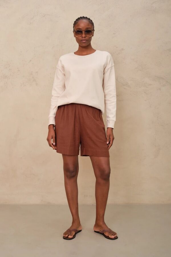 Perfect Crew Neck Sweatshirt - Vanilla - Image 5