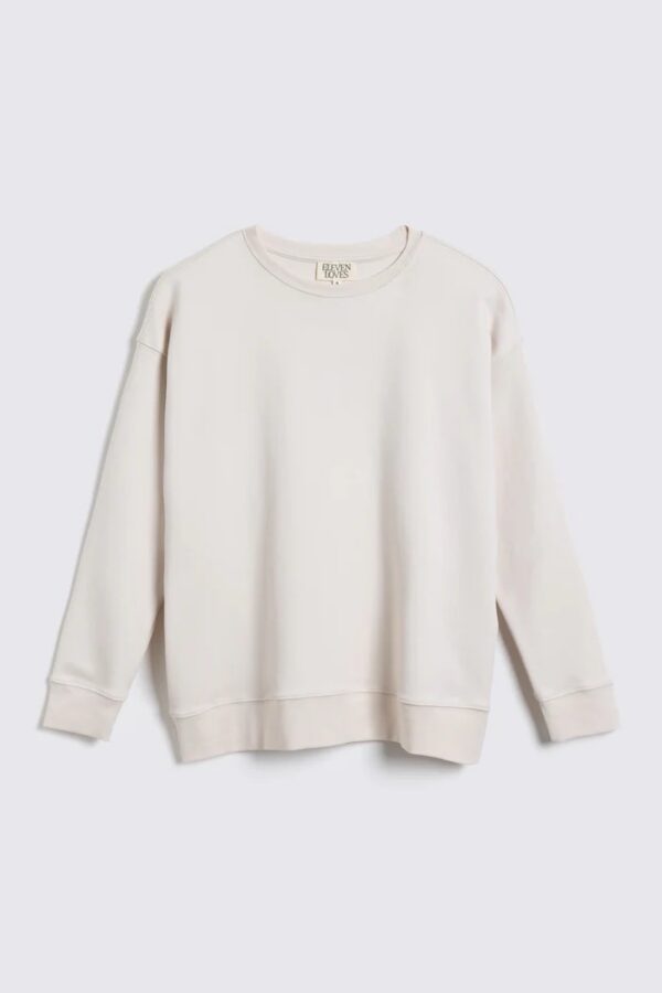 Perfect Crew Neck Sweatshirt - Vanilla - Image 6