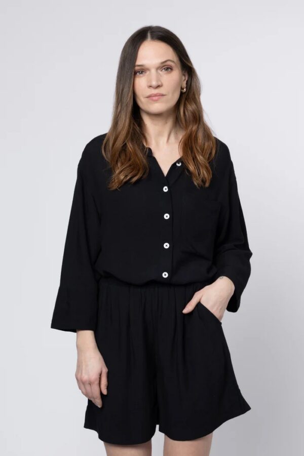 Lottie Linen Blend Shorts - Image 2