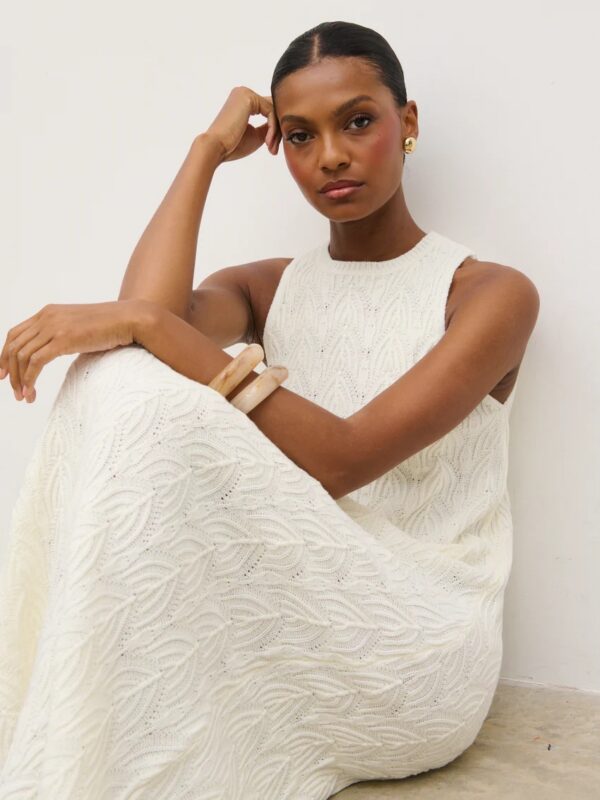 Cleo Cream Midaxi Dress - Image 4