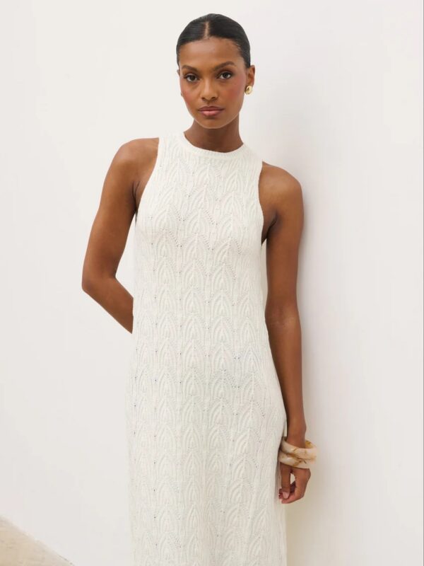 Cleo Cream Midaxi Dress - Image 7