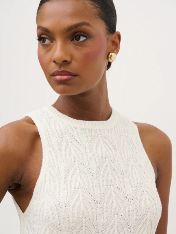 Cleo Cream Midaxi Dress - Image 6
