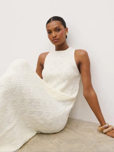Cleo Cream Midaxi Dress