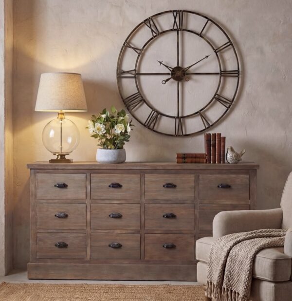 Modern Glass Bedside Lamp with Linen Shade - Image 2