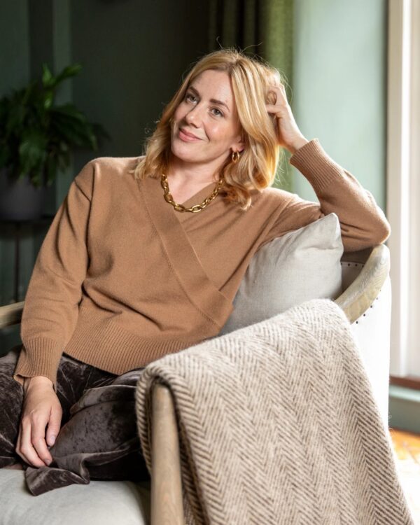 Emily Wrap Front Knit Jumper - Image 2
