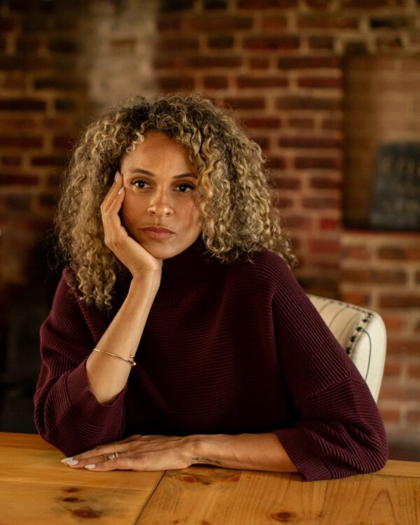Vicki Cotton Funnel Neck Knit Jumper - Image 5