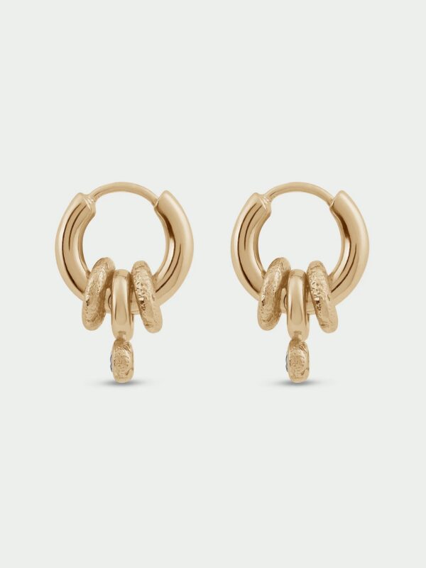 Aria Removable Drop Hoop Earrings