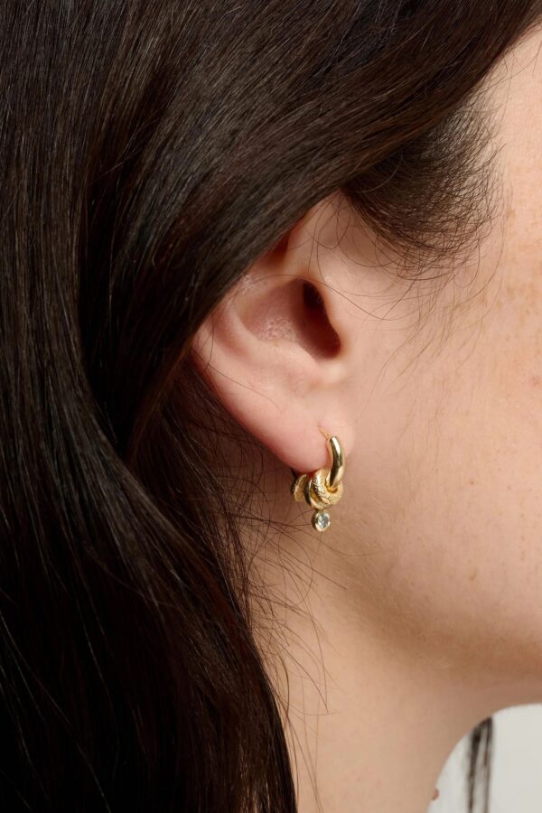 Aria Removable Drop Hoop Earrings - Image 5