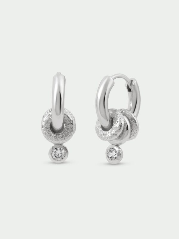 Aria Removable Drop Hoop Earrings - Image 4