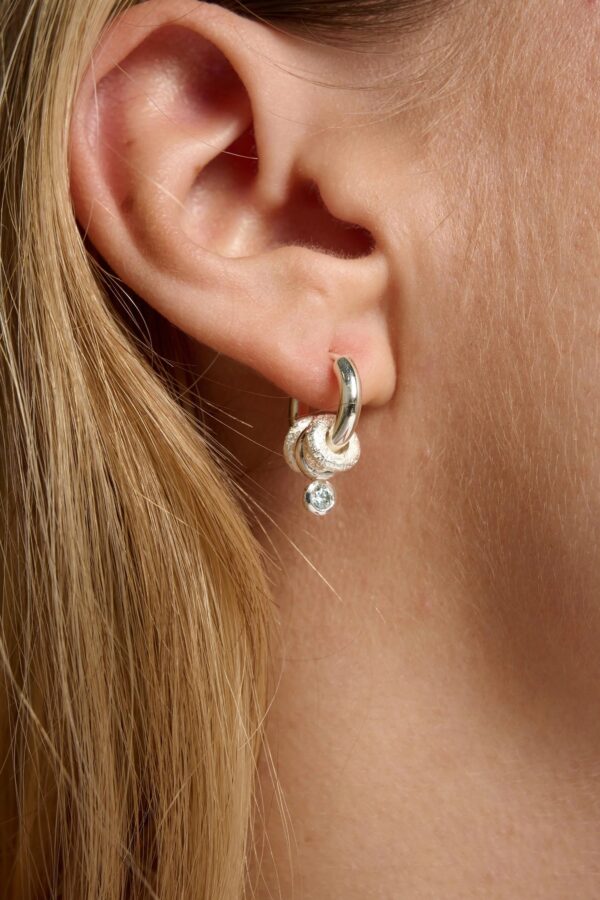 Aria Removable Drop Hoop Earrings - Image 6