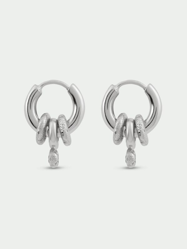 Aria Removable Drop Hoop Earrings - Image 2