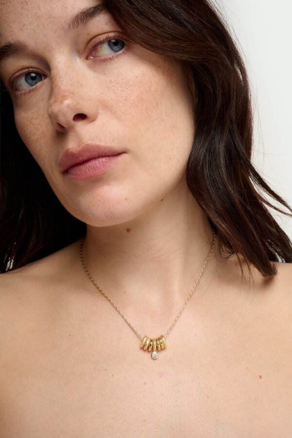 Aria Layered Bead Necklace - Image 3