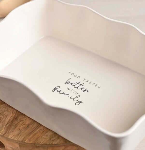 Rectangular Scalloped Serving Dish - Image 2