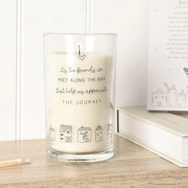 Friends Candle – Velvet Peach, White Floral & Sandalwood
