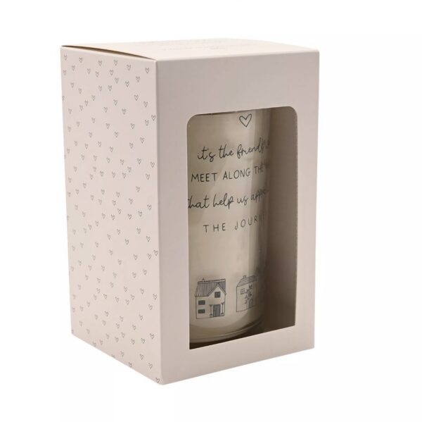 Friends Candle – Velvet Peach, White Floral & Sandalwood - Image 2