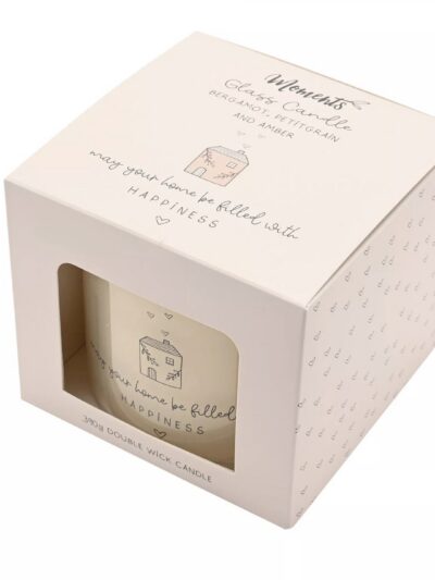 Happy Home Double Wick Candle – Bergamot, Petitgrain & Amber