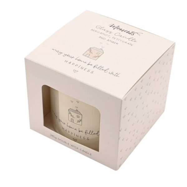 Happy Home Double Wick Candle – Bergamot, Petitgrain & Amber - Image 2