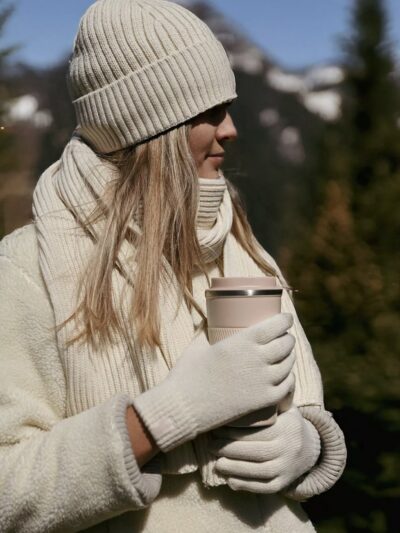 Hat, Glove & Scarf Set – Ivory