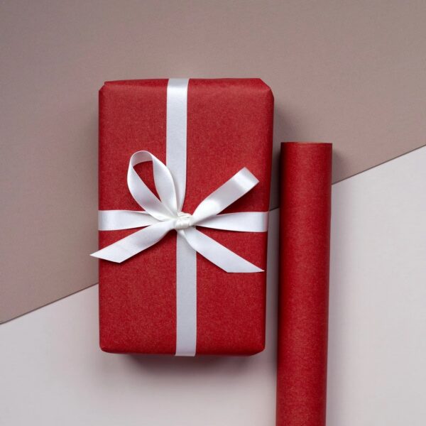 Red Kraft Wrapping Paper