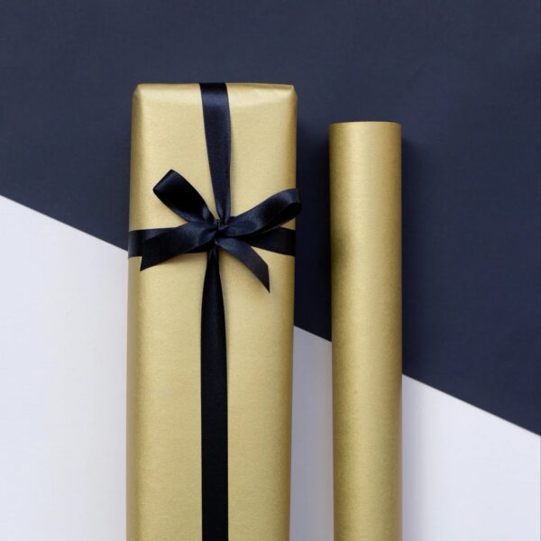 Gold Kraft Wrapping Paper