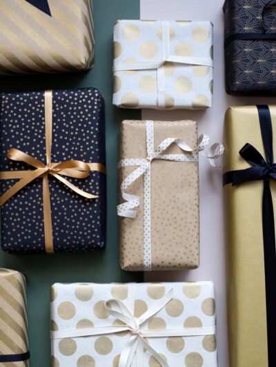 Gold Kraft Wrapping Paper