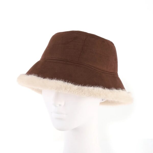 Faux Fur Bucket Hat - Image 3