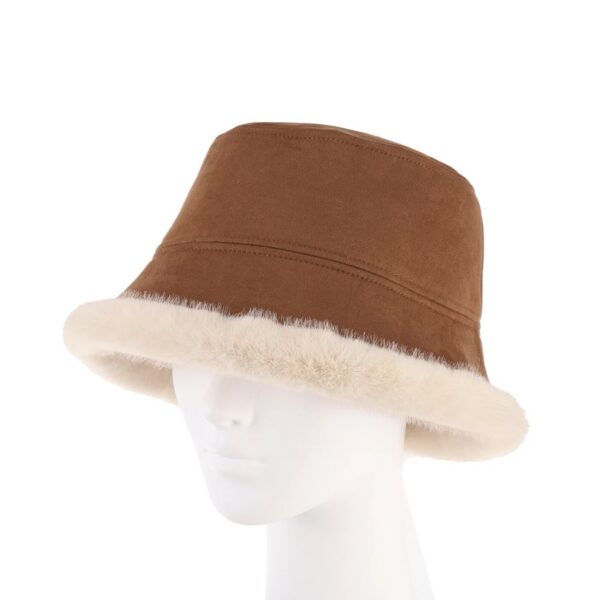 Faux Fur Bucket Hat - Image 4