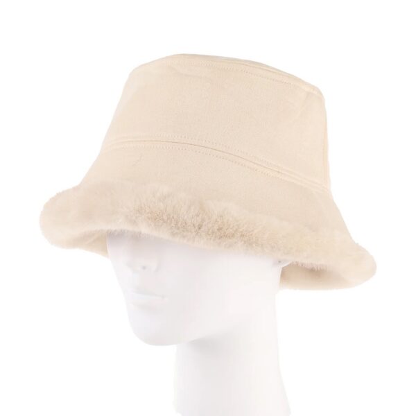 Faux Fur Bucket Hat - Image 2