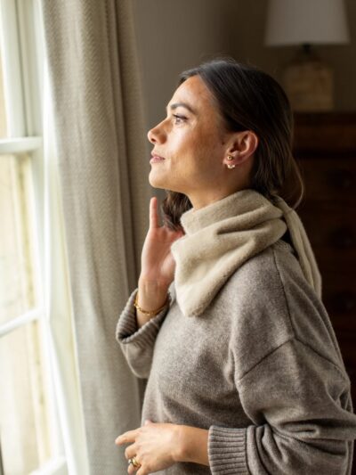 Nova Scarf in Cream