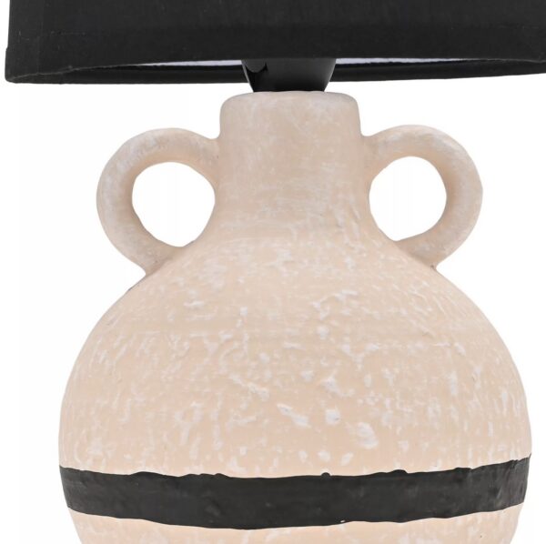 Modern Cream & Black Lamp - Image 2