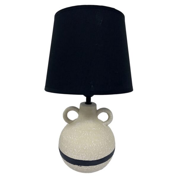 Modern Cream & Black Lamp - Image 3