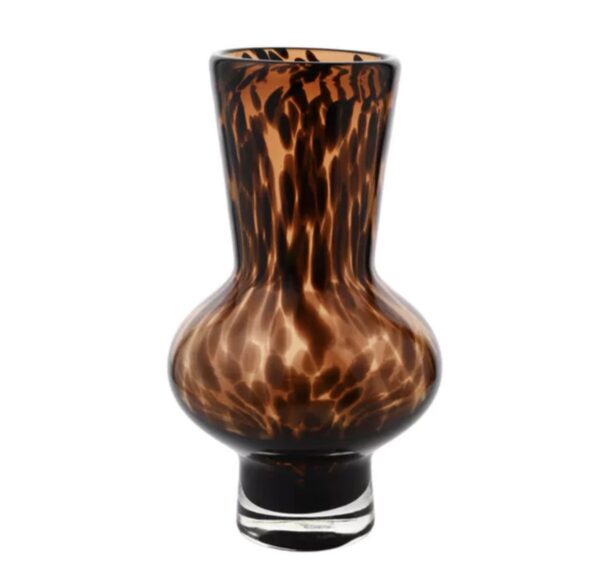 Tortoise Shell Glass Vase - Image 3