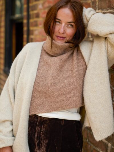 Vivian Roll Neck Poncho Scarf