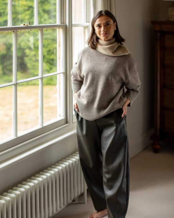 Devon Wool Blend Jumper - Greige