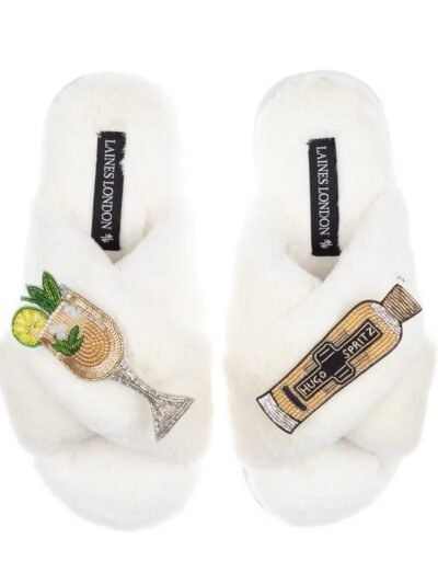 White Hugo Sprtiz Slippers