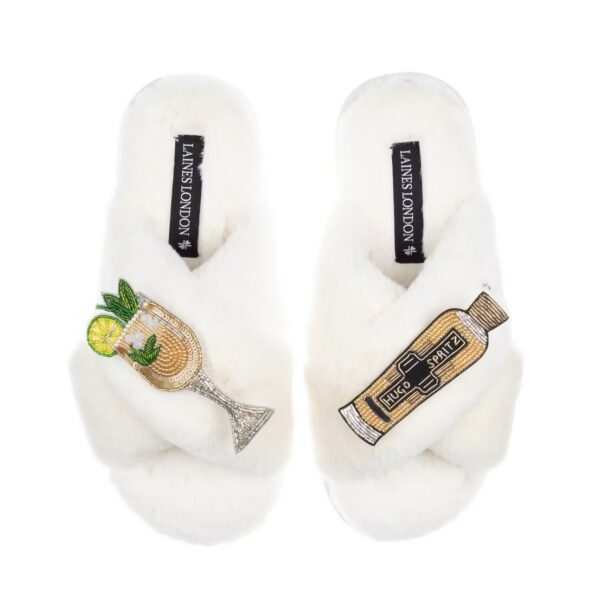 White Hugo Sprtiz Slippers