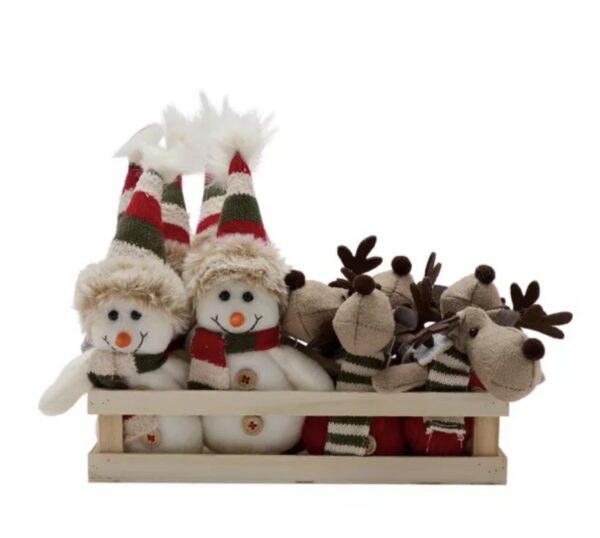 Knitted Snowman & Reindeer Decorations - Image 3