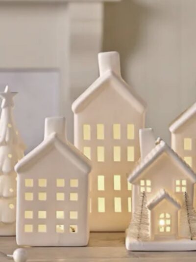 Ceramic Light Up LED Houses
