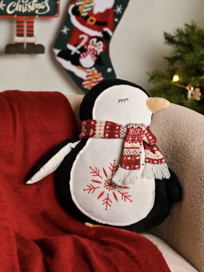 Penguin Christmas Cushion