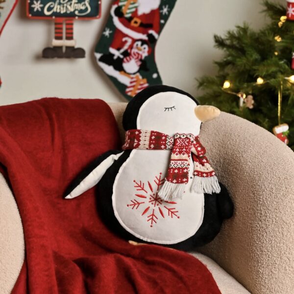 Penguin Christmas Cushion - Image 2